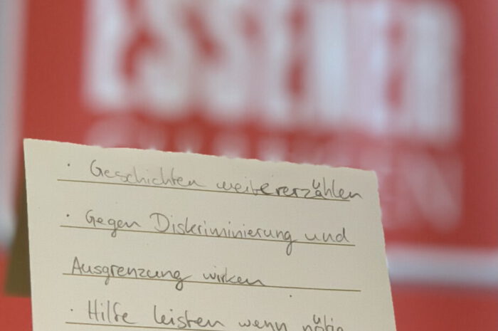 Klasse 7a besucht den Lernort Hafenstraße – Workshop gegen Antisemitismus